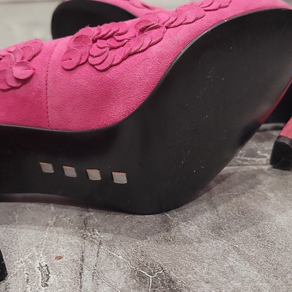 Stephane Kelian EU size 5, Pink Suede heels - Picture 5 of 6